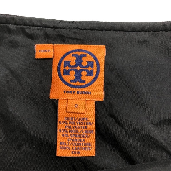 Tory Burch Black Wool Pencil Skirt - Picture 6 of 6